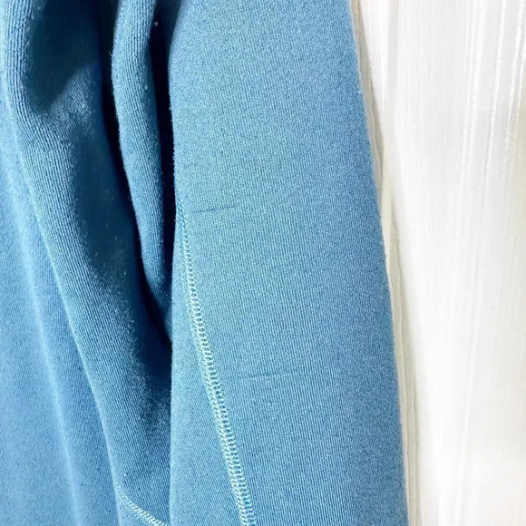 REI Size S Teal Blue Quarter Zip Fleece Lined Pullover Base Layer Gorpcore - Picture 4 of 5